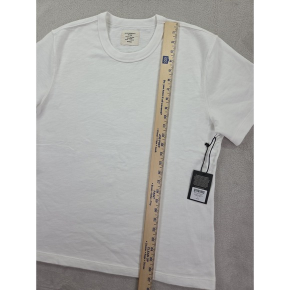 New Buck Mason Field Spec Shirt Mens Large Heavy Cotton Short Sleeve White - Picture 6 of 8